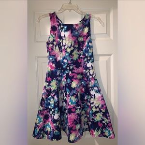 Abstract floral dress